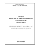 Giáo trình Công tác xã hội với người khuyết tật (Nghề: Công tác xã hội - Cao đẳng) - Trường Cao đẳng Cộng đồng Kon Tum