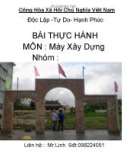 Bài thực hành: Máy xây dựng