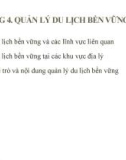 Bài giảng Du lịch bền vững - Chương 4: Quản lý du lịch bền vững