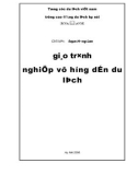 Giáo trình nghiệp vụ hướng dẫn du lịch