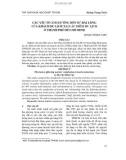 Các yếu tố ảnh hưởng đến sự hài lòng của khách du lịch tại các điểm du lịch ở Thành phố Hồ Chí Minh