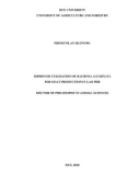 Doctor of Philosophy in Animal sciences: Improved utilisation of bauhinia acuminata for goat production in Lao PDR