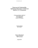 Doctoral thesis of Philosophy: Copreneurial sustainability: optimizing structures in small and medium U.S. enterprises