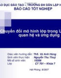 Chuyển đổi mô hình lớp trong UML sang quan hệ và ứng dụng