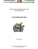 Bài giảng Kỹ năng trình bày