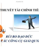 Tiểu luận: Rủi ro đạo đức và các công cụ giải quyết