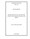Luận văn Thạc sĩ Luật học: Bảo hộ quyền tác giả tại Việt Nam với việc Việt Nam gia nhập công ước Berne