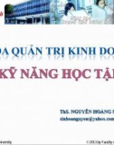 Bài giảng Kỹ năng học tập - ThS. Nguyễn Hoàng Sinh