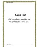 Luận văn: Giải pháp tiêu thụ sản phẩm của Cty Cổ Phần SĩLY Bách Khoa