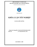 Đồ án tốt nghiệp ngành Kỹ thuật môi trường: Nghiên cứu các tác động đến môi trường từ hoạt động sản xuất giày da và đề xuất biện pháp giảm thiểu