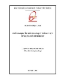 Luận văn Thạc sĩ Kỹ thuật: Phân loại câu hỏi pháp quy tiếng Việt sử dụng mô hình BERT