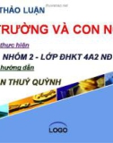 Tiểu luận: Phân tích ảnh hưởng của nước thải bệnh viện đến hệ sinh thái ? Giải pháp xử lý ?