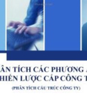 Thuyết trình: Phân tích các phương án chiến lược cấp công ty (phân tích cấu trúc công ty)