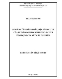 Luận án Tiến sĩ Kỹ thuật: Nghiên cứu thành phần, đặc tính cơ lý của bê tông geopolymer tro bay và ứng dụng cho kết cấu cầu hầm