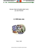 Bộ 9 kỹ năng mềm chương trình hợp tác Việt Nam – Thụy Sỹ– P. 4 Viết báo cáo