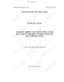 Tóm tắt Luận văn Thạc sĩ Quy hoạch: Tổ chức không gian kiến trúc cảnh quan Quần thể khu văn hóa Thủy Tổ Quan họ Bắc Ninh