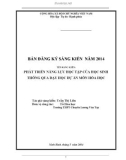 Sáng kiến kinh nghiệm THPT: Phát triển năng lực học tập của học sinh thông qua dạy học dự án môn hóa học