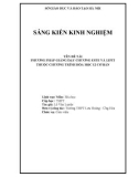 Sáng kiến kinh nghiệm THPT: Phương pháp giảng dạy chương Este và Lipit thuộc chương trình Hóa học 12 cơ bản