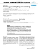 Báo cáo khoa hoc: Combined use of maxillomandibular swing approach and neurosurgical ultrasonic aspirator in the management of extensive clival chordoma: A case report