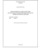 Tóm tắt luận văn Thạc sĩ Luật học: Một số vấn đề lý luận và thực tiễn về tội tổ chức sử dụng trái phép chất ma túy trong Luật hình sự Việt Nam