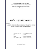 Khóa luận tốt nghiệp: Nghiên cứu mô hình tập đoàn ở một số nước Đông Nam Á và bài học cho Việt Nam