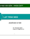 LẬP TRÌNH WEB - JavaScript cơ bản