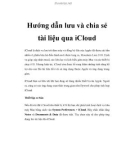 Hướng dẫn lưu và chia sẻ tài liệu qua iCloud