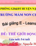 Bài giảng E-learning chủ đề: Thế giới động vật - Nguyễn Thị Hải