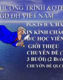 Bài giảng Phương thức chương trình và quá trình đào tạo của giáo dục đại học Việt Nam