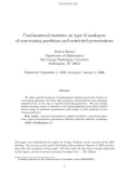 Báo cáo toán học: Combinatorial statistics on type-B analogues of noncrossing partitions and restricted permutations