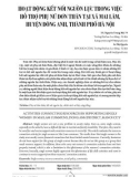 Hoạt động kết nối nguồn lực trong việc hỗ trợ phụ nữ đơn thân tại xã Mai Lâm, huyện Đông Anh, thành phố Hà Nội