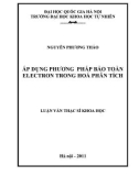 Luận văn Thạc sĩ Khoa học: Áp dụng phương pháp bảo toàn electron trong hoá phân tích