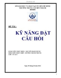 Bài kiểm tra cuối khóa môn Kỹ năng thuyết trình - Mã 03