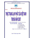 Tiểu luận tài chính quốc tế: Thực trạng lạm phát của Việt Nam trong năm 2007