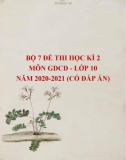 Bộ 7 đề thi học kì 2 môn GDCD lớp 10 năm 2020-2021 (Có đáp án)