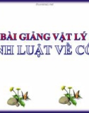 Bài giảng Vật lý 8 bài 14,: Định luật về công