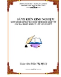 Sáng kiến kinh nghiệm Tiểu học: Một số biện pháp dạy học sinh giỏi giải tốt các bài toán khó có lời văn ở lớp 5