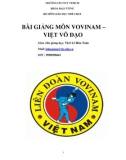 Bài giảng môn Vovinam - Việt võ đạo - Trường CĐ Công nghệ thông tin TP.HCM