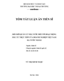 Tóm tắt Luận án Tiến sĩ: Đổi mới quản lý nhà nước đối với hoạt động đầu tư trực tiếp của doanh nghiệp Việt Nam ra nước ngoài