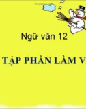 Bài giảng Ngữ văn 12 tuần 33: Ôn tập phần làm văn