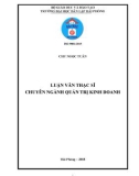 Luận văn Thạc sỹ Quản trị kinh doanh: Các nhân tố ảnh hưởng và giải pháp nâng cao năng suất lao động ngành dệt may Việt Nam