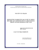Luận văn Thạc sĩ Kinh tế: Định hướng marketing quan hệ tác động đến hiệu quả kinh doanh của khách hàng trong ngành logistics Việt Nam