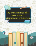 Bộ 20 đề thi học kì 1 môn Toán lớp 11 năm 2020-2021 (Có đáp án)