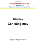 Bài giảng Thiết kế nguyên lý máy: Chương 7 - TS. Nguyễn Bá Hưng