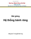 Bài giảng Thiết kế nguyên lý máy: Chương 6 - TS. Nguyễn Bá Hưng