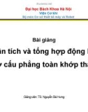 Bài giảng Thiết kế nguyên lý máy: Chương 2 - TS. Nguyễn Bá Hưng