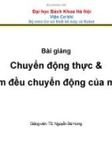 Bài giảng Thiết kế nguyên lý máy: Chương 8 - TS. Nguyễn Bá Hưng