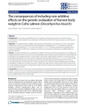 Báo cáo sinh học: The consequences of including non-additive effects on the genetic evaluation of harvest body weight in Coho salmon (Oncorhynchus kisutch)