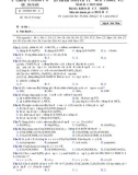 Đề thi KSCL môn Hóa học lớp 12 năm 2017-2018 - Sở GD&ĐT Quảng Nam - Mã đề 306