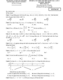 Đề KSCL ôn thi THPT Quốc gia môn Toán năm 2019 có đáp án - Trường THPT chuyên Vĩnh Phúc (Lần 3)